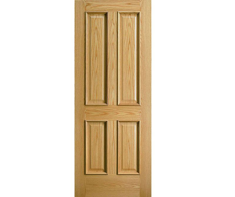 traditional 4 panel door - oak