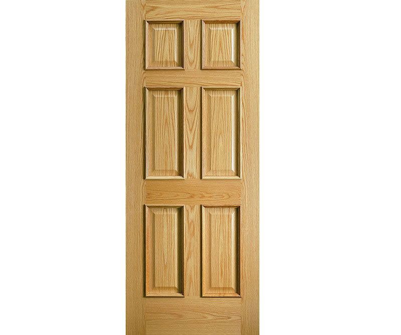 traditional 6 panel door - oak