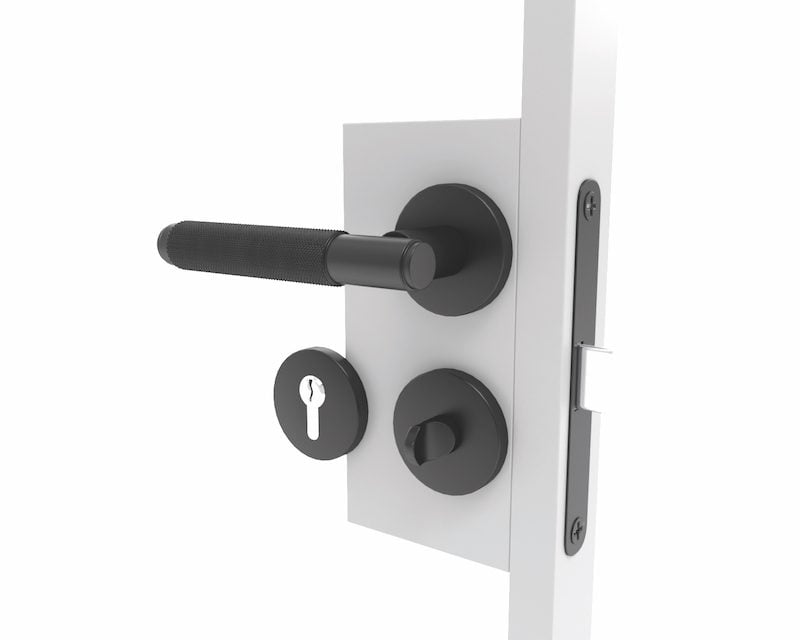 Trex style handles with key locks or WC locks for steel doors