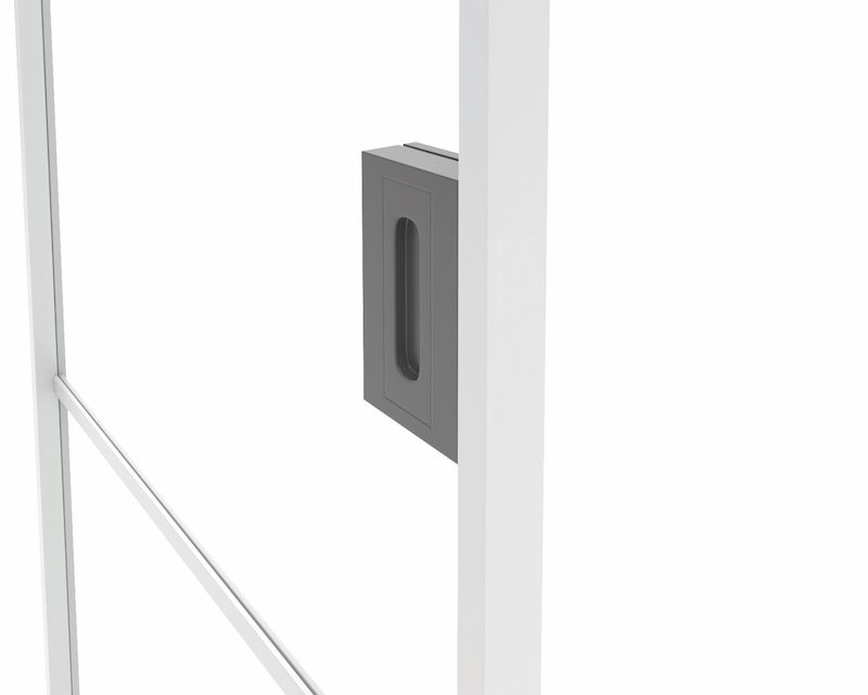 Flush Grip pull handles for steel doors